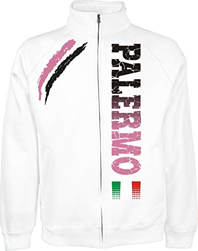 Generico Veste Palermo Tifosi Ultras Football Sport de la S à XXL et 4 Couleurs Disponible - Blanc, M