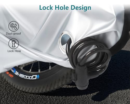 Funda para bicicleta eléctrica ds. impermeable con protección solar exterior 5