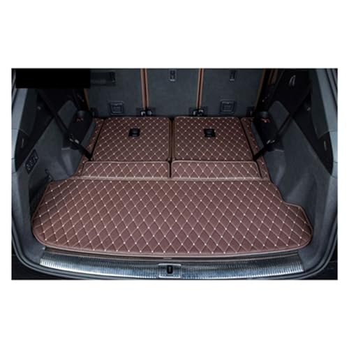 Tapis de coffre en cuir style luxe pour Audi Q7 7 sièges
