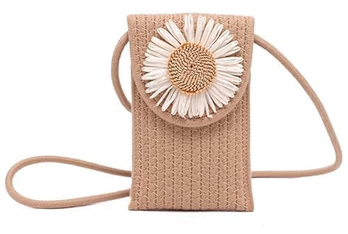BUNAII Handmade cotton rope Mobile Sling Bag For Women Side Shoul...
