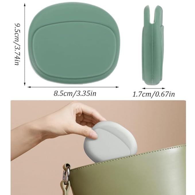 Skyra Enterprise Silicone Earphone Case Pouch with Press Button, Portable Headphone Cable Organizer Bag, Mini Storage Pouch for Earphones, Charger Cables and Coins - Pack of 6 1