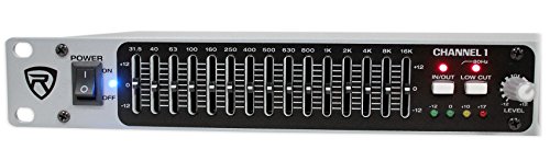 Rockville Req215 Dual 15 Band 1/3 Octave Graphic Equalizer With Sub-Output,Black #TOP4