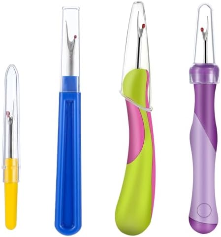 Molain 4 piezas de herramienta desgarradora de costuras para cose...