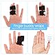 DSLSQD 14 Stück Finger Klammer Schiene,Fingerschiene,Verstellbare Fingerschutz,Finger Buddy Bänder,Fingerbandage für Kleiner Finger Mittelfinger Ringfinger,für Gebrochene Verletzt Finger-Schwarz
