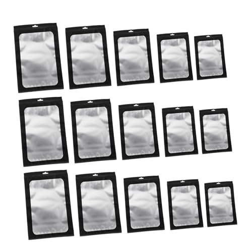 KOCKSHION 50個密封袋 宝保管袋 密封保管ポーチ 電子アクセサリーバッグ 小物収納 再利用可能な保存ポーチ 家用