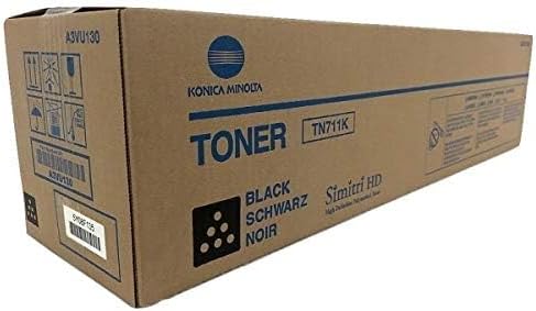 OEM Konica Minolta A3VU130 TN711K Black Toner Cartridge Bizhub C654 C654e C754 C754e