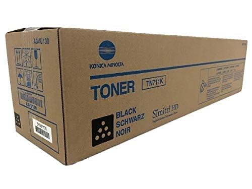 OEM Konica Minolta A3VU130 TN711K Black Toner Cartridge Bizhub C654 C654e C754 C754e