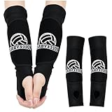 1 Paar Volleyball Armschoner,Volleyball Unterarmschutz Zubehör für Sport Armstulpen,Volleyball Arm Sleeves,Unterarmschoner mit Anti-Rutsch Schutzpolster und Daumenloch für Damen Jugend Kinder