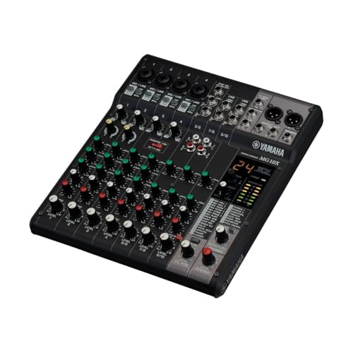 Image of Yamaha Mixer-Unpowered, Multicolored, 10-Input (MG10X CV)
