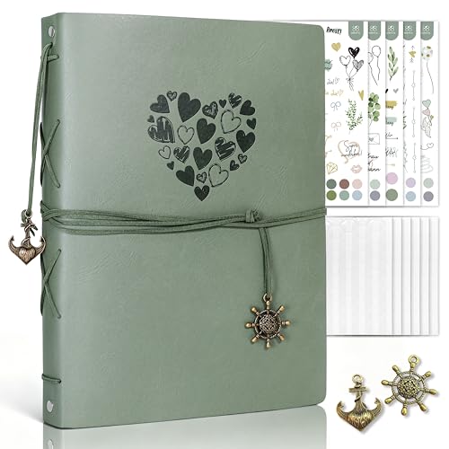 BIROYAL Gästebuch Hochzeit, Hochzeitsgästebuch Blanko, Ledercover, 80 Seiten 250g Papier 20,5x27cm - Großes Format, Mit 500+ Stickern, 1020 Fotoecken & 2 Ersatzmetallteilen, Für Verlobung, Jubiläum BIROYAL Gästebuch Hochzeit, Hochzeitsgästebuch Blanko, Ledercover, 80 Seiten 250g Papier 20,5x27cm - Großes Format, Mit 500+ Stickern, 1020 Fotoecken & 2 Ersatzmetallteilen, Für Verlobung, Jubiläum