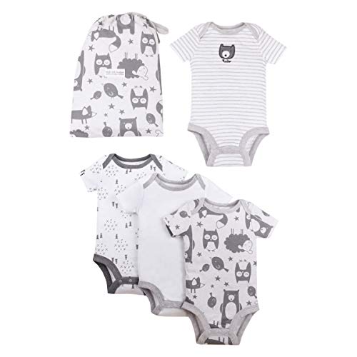 Lamaze Organic Baby baby girls Organic Baby/Toddler Girl, Boy, Unisex Gift Sets Shirt, Gray, Newborn US