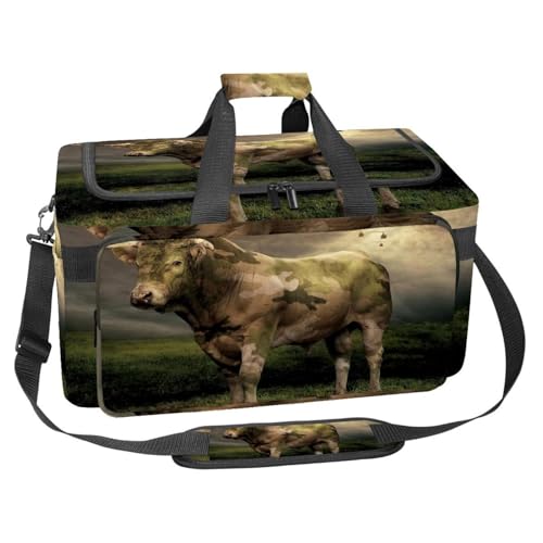 Sac d'entraînement multicolore 30L avec organiseur de sac de fitness