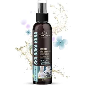 Natural Air Freshener Spray for Long Lasting Freshness – Patchouli Sandalwood Non-Toxic Deodorizer & Odor Eliminator for Home, Laundry, Toilet, Lounge, Cabinet, Fabric; Safe for Kids & Pets -1 PK 4 Oz