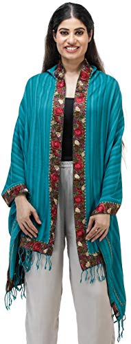 Étole en laine de Amritsar Exotic India contre le froid avec style