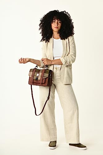 Snow Paw Harris - Borsa a tracolla in tartan, in