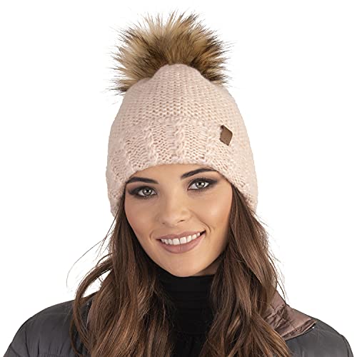 Vivisence Cappello Femminile con Pompon in