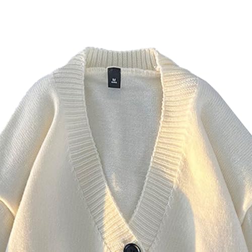 Mens Casual Breathable Knitted Cardigan Thin and Light Soft Outerwear Threaded Elastic Hem Cuffs Knitwear2