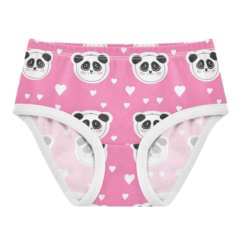 Artistic Toddler Girls Underwear 2t Cotton Cute Panties Girl Cute Panda Faces Pink Briefs Girls Undies
