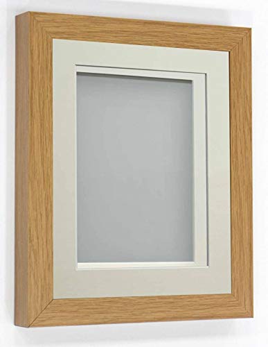 Frame Company Rickman Box Frame Range Cornice portafoto, Legno, Beech with Ivory Mount, 16x12 for Image Size 12x10 inch