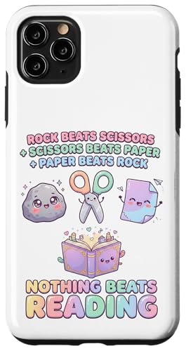 Booktrovert Nothing Beat Reading ���b�N�y�[�p�[�͂��� ���f�B�[�X �X�}�z�P�[�X iPhone 11 Pro Max �p