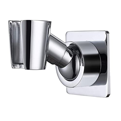 Shower Head Holder Adjustable Handheld Brass Shower Head Bracket Shower Wall Mount Holder Shower Wand Holder, Drill Free Glue Installation(Polished Chrome ) Shower Head Holder Adjustable Handheld Brass Shower Head Bracket Shower Wall Mount Holder Shower Wand Holder, Drill Free Glue Installation(Polished Chrome )