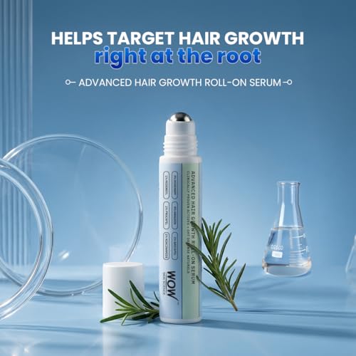 Image of WOW Skin Science Advanced Hair Growth Roll-On Serum | 4% Anagain, 3% Rosemary, 2% Batcapil, 1% Redensyl, Procapil & Niacinamide | DHT Defence | All Hair Types | 25ml