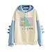 Pianshanzi Dino Pullover Damen Fleece Kapuzenpulli Teenager Mädchen Kawaii Dinosaurier Hoodie Sweatshirt mit Kordelzug Hoody Frauen mit Kapuze Sportoberteil Frau