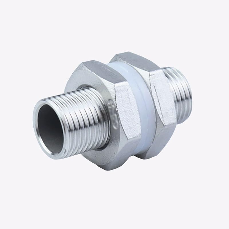 LEFTART Mamparo Sin Sueldo 1/2 '× 1/2' Bspt Hilo Masculino, For El Hogar Elaboración De Hervidor De Hervidor De Caldera De Una Sola Pieza De Longitud De Diseño 50mm(3/8')