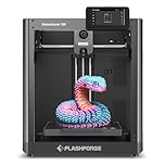 FLASHFORGE Adventurer 5M 3D Printer with Fully Auto Leveling, Max 600mm/s High Speed Printing, 280°C Direct Extruder with 3S Detachable Nozzle, Core XY All Metal Structure, Print Size 220x220x220mm