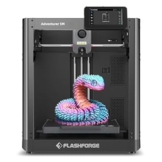 FLASHFORGE Adventurer 5M 3D Printer with Fully Auto Leveling, Max 600mm/s High Speed Printing, 280°C Direct Extruder with 3S Detachable Nozzle, CoreXY All Metal Structure, Print Size 220x220x220mm