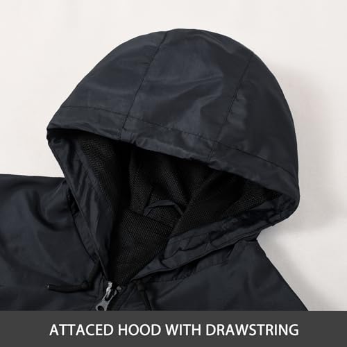 Image of MADHERO Mens Windbreaker Jacket Lightweight 90s Retro Wind Breakers