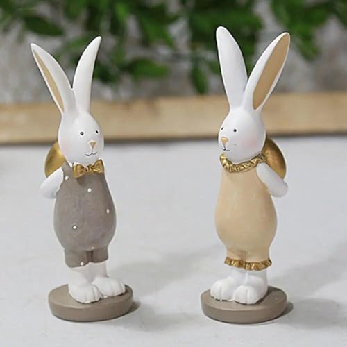 Lapin de Pâques en résine pour une décoration de table festive réussie - 8