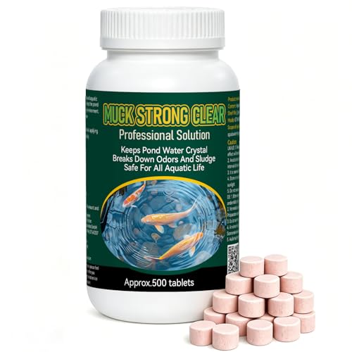 Pond Sludge Remover 500 Tablets Pond Clear Water Treatment Effectively Breaks Down Odors And Sludge Safe for All Aquatic Life