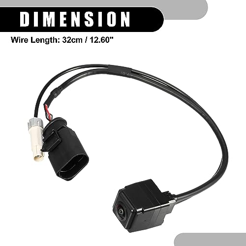 Image of Rear View Back Up Camera No.95B980551L - Car Rear Park Assist Reverse Camera - for Porsche Macan 2015-2020 Plastic Black - 1 Pc
