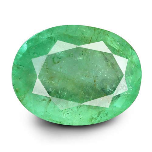 SIDHARTH GEMS9.25 Ratti / 8.42 Carat Untreated Unheated Colmbian Certified Natural Precious Gemstone Emerald (Panna)