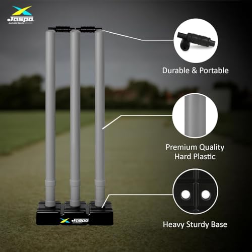 Image of Jaspo Venom Dominator Full Size Cricket Kit for Adults | 34″ Cricket Bat, Ball with Stumps & Bails with Kit Bag | Suitable for Wind Ball & Tennis Ball (Venom Domintor Full Size Kit)