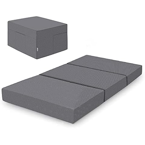 Amazon Basics Faltbare Memoryschaum-Matratze mit Bezug Cover
