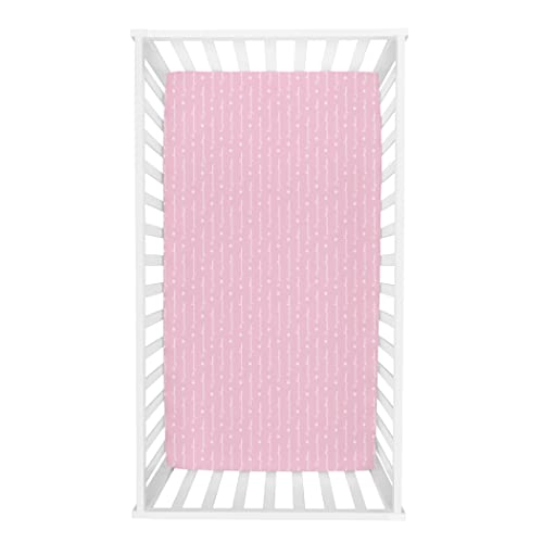 Image of Sammy & Lou Floral 2-Pack Microfiber Fitted Crib Sheet Set, Fits Standard Crib Mattress 28 in x 52 in; Fully Elasticized,