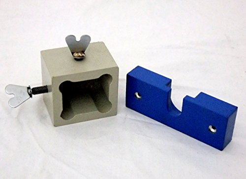 TDs Online Store Jewelry Mandrel Holder - Rotating Vise for Bracelet Mandrels with Tang - Blue