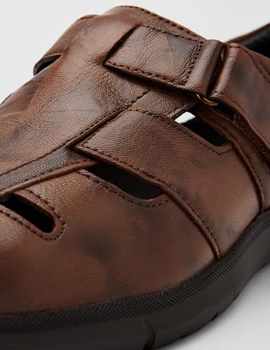 Image of Lee Cooper LC9612C Men's Leather Sandal I Comfortable | Stylish Sandal for Men's Office & Business