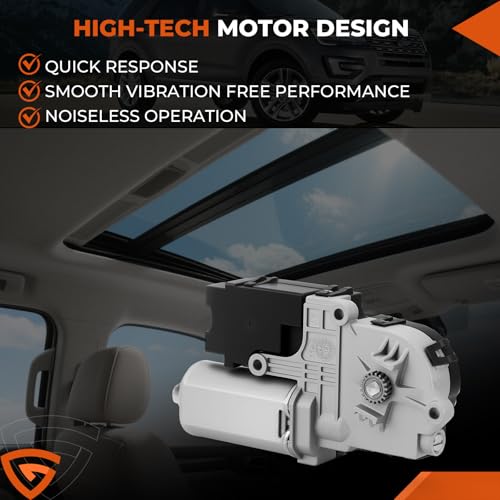 Image of GEARLAST Sunroof Motor for Ford Explorer 2011-2017 Left or Right | Explorer Sun Roof Motor Replacement,1 PCS Moon Roof Motor Replaces# BB53-15B689-AB BB5Z15790A