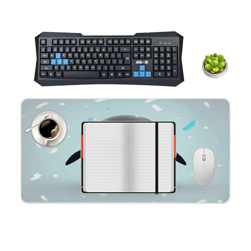 Cute Penguinm Desk Pad con Base de Goma Grande 30x60 cm miniatura 4