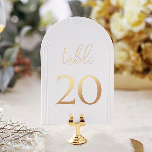 Arch Table Numbers 1-20 + Head Table,4x6 Inch White Art Paper,...
