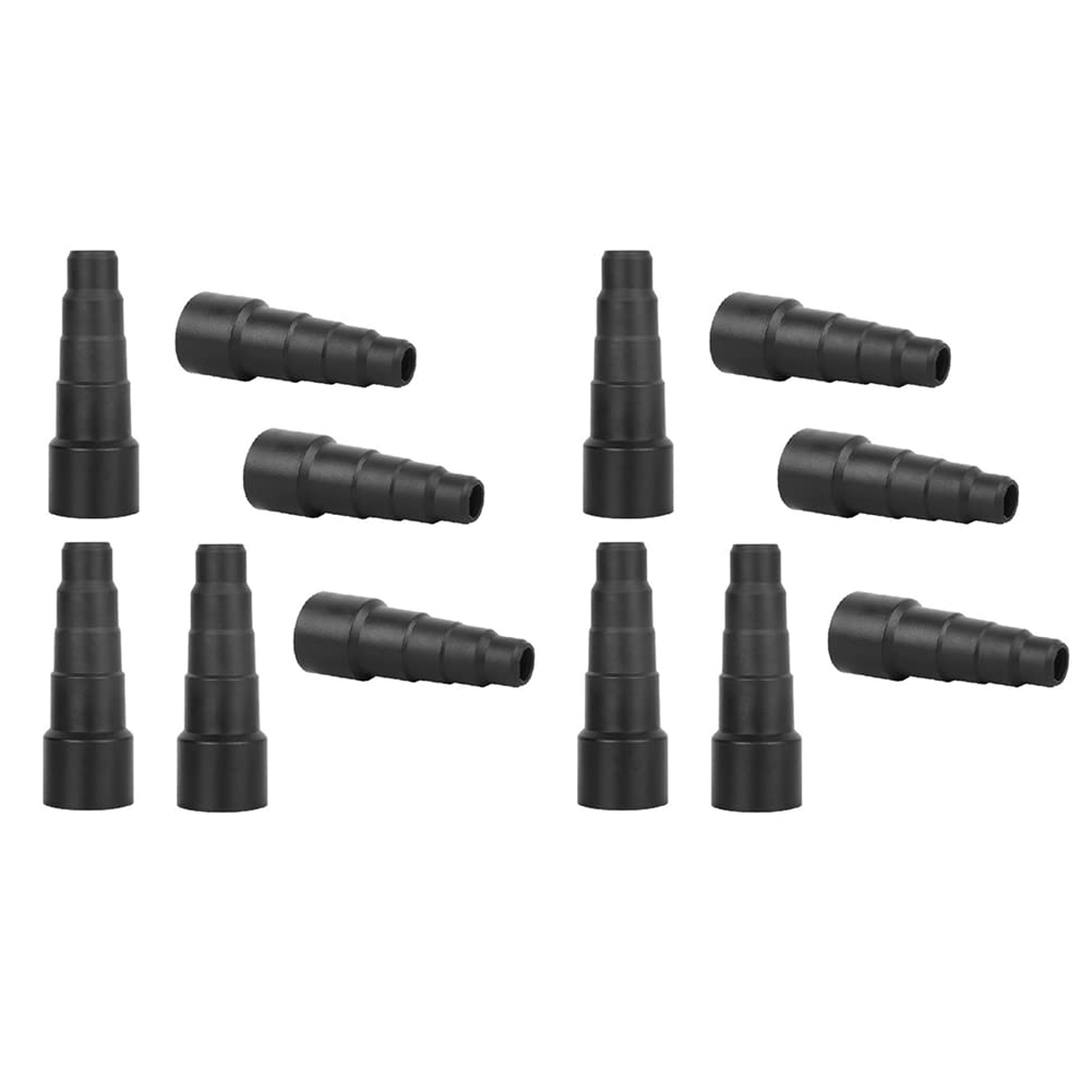 Hndhbfgrt Black 12Pcs Universal Vacuum Hose Adapter Hose Accessories Adaptor Connector For All Types Of Vacuum Cleaner