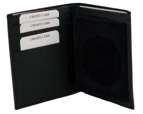 MARSHAL Police Badge Holder Genuine Leather Style - mw2515TABlack4