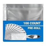 Loud Lock Mylar Bags 100 Count 2.27' X 6' White/Clear - Flex Packaging - Mylar Bags For Food Storage - Resealable Bags