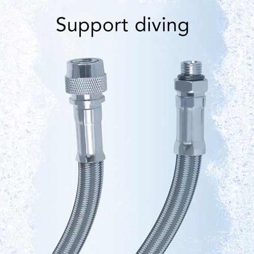 Manguera BCD de alta presión Sxhlseller de 7,9 pulgadas para chaleco de buceo 3