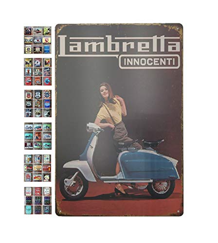 Ducomi Placas de Pared Decoración Hogar Metal Vintage. Cuadros Decora