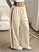 ZAFUL Womens Straight Leg Sweatpants Spring Baggy Lounge Travel Pants Fashion Outfits 2026 Joggers Clothes Khaki L
