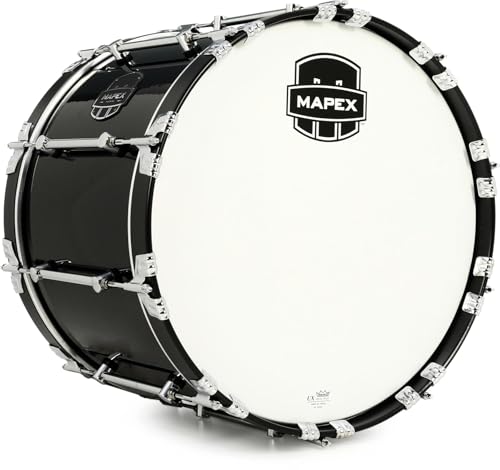 Mapex Quantum Mark II Marching Bass Drum - 14-inch x 20-inch, Gloss Black